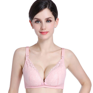 2018 NEW Pregnant Underwear Clothes Lace Maternity Nursing Bra Front Button Cotton Breastfeeding bra For Pregnant women Clothing