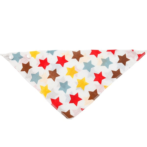Newborn Baby Bibs Cartoon Cotton Infant Girls Boys Unisex Toddler Triangle Scarf Saliva Towel Bandana Burp Clothes for Feeding