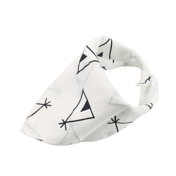 Newborn Baby Bibs Cartoon Cotton Infant Girls Boys Unisex Toddler Triangle Scarf Saliva Towel Bandana Burp Clothes for Feeding