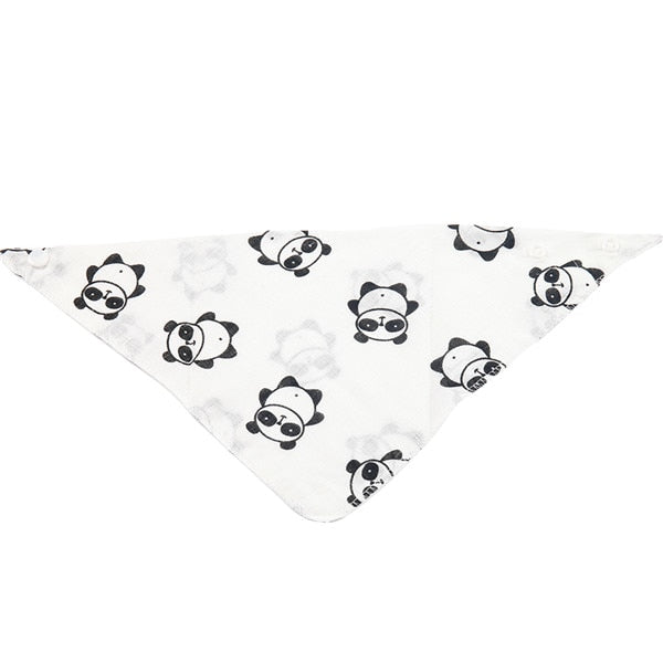Newborn Baby Bibs Cartoon Cotton Infant Girls Boys Unisex Toddler Triangle Scarf Saliva Towel Bandana Burp Clothes for Feeding