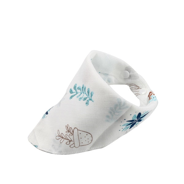Newborn Baby Bibs Cartoon Cotton Infant Girls Boys Unisex Toddler Triangle Scarf Saliva Towel Bandana Burp Clothes for Feeding