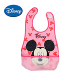 Disney Water-proof Baby Bibs Mickey Burp Saliva Towel Minnie Cartoon Children Cloths Cotton Boy And Girl Bib Babador Accessories