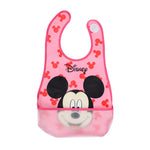 Disney Water-proof Baby Bibs Mickey Burp Saliva Towel Minnie Cartoon Children Cloths Cotton Boy And Girl Bib Babador Accessories