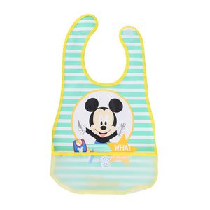Disney Water-proof Baby Bibs Mickey Burp Saliva Towel Minnie Cartoon Children Cloths Cotton Boy And Girl Bib Babador Accessories