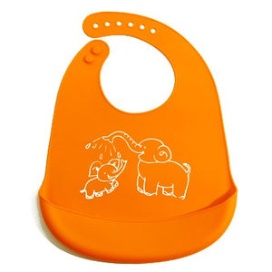 Safety Softness Silica Gel Cartoon Baby Bib Boys Girls Waterproof Bibs Children Burp Cloths Toddler Feeding Bib Baby Accessories