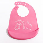 Safety Softness Silica Gel Cartoon Baby Bib Boys Girls Waterproof Bibs Children Burp Cloths Toddler Feeding Bib Baby Accessories