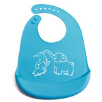 Safety Softness Silica Gel Cartoon Baby Bib Boys Girls Waterproof Bibs Children Burp Cloths Toddler Feeding Bib Baby Accessories