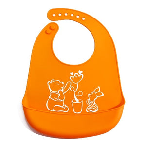 Safety Softness Silica Gel Cartoon Baby Bib Boys Girls Waterproof Bibs Children Burp Cloths Toddler Feeding Bib Baby Accessories