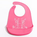 Safety Softness Silica Gel Cartoon Baby Bib Boys Girls Waterproof Bibs Children Burp Cloths Toddler Feeding Bib Baby Accessories