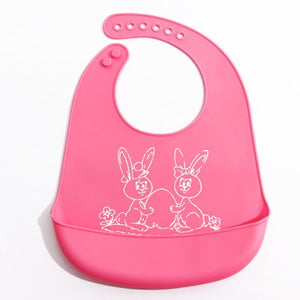 Safety Softness Silica Gel Cartoon Baby Bib Boys Girls Waterproof Bibs Children Burp Cloths Toddler Feeding Bib Baby Accessories