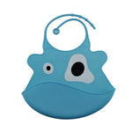 NEW Washable Silicone Infant Feeding Baby Kid Bib Fun Characters Waterproof NSV775