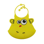 NEW Washable Silicone Infant Feeding Baby Kid Bib Fun Characters Waterproof NSV775