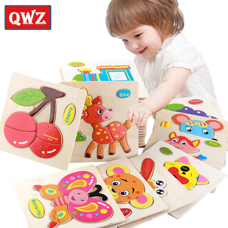 Wooden Puzzle Educational Brain Teaser Toys