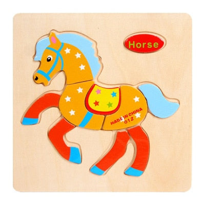 Wooden Puzzle Educational Brain Teaser Toys