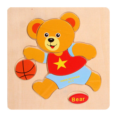 Wooden Puzzle Educational Brain Teaser Toys