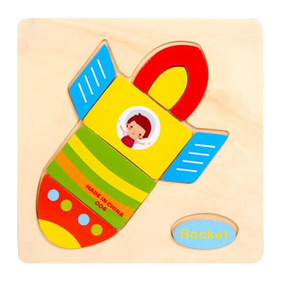 Wooden Puzzle Educational Brain Teaser Toys