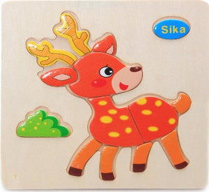 Wooden Puzzle Educational Brain Teaser Toys