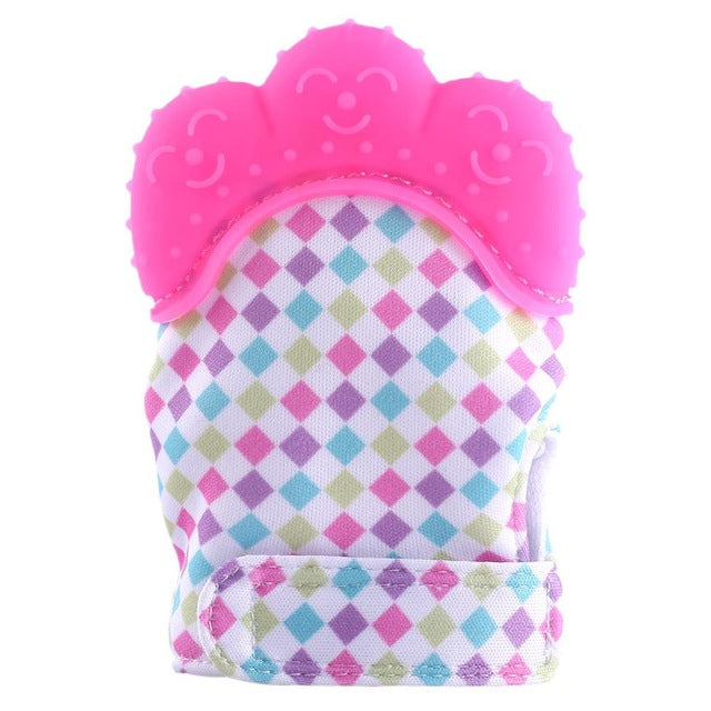 Baby Silicone Teething Mitten Toddler Self-Soothing