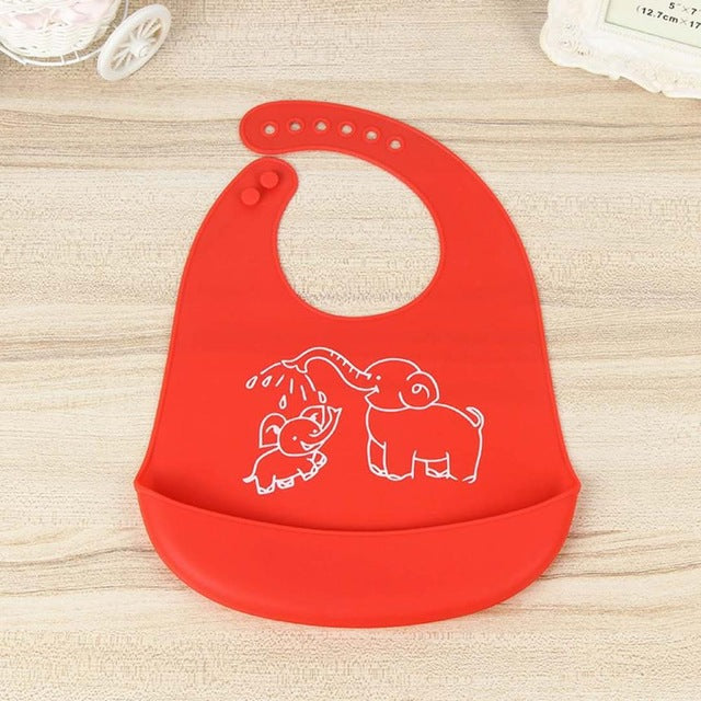 New Design Baby Bibs Waterproof Silicone Feeding Baby Wholesale Newborn Cartoon Waterproof Aprons Baby Bibs