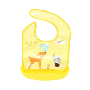 Cartoon Newborn Baby Bibs Silicone Waterproof  Baby Feeding Bib Boy Girl Bavoir Bib Infantil Menina Baberos Bebes Bandana Apron